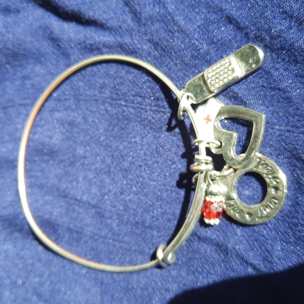 Medical Nurse bangle Bracelet adjustable - Picture 3 of 6